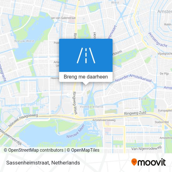 Sassenheimstraat kaart