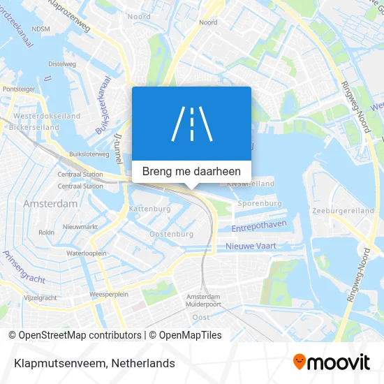 Klapmutsenveem kaart