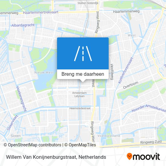 Willem Van Konijnenburgstraat kaart