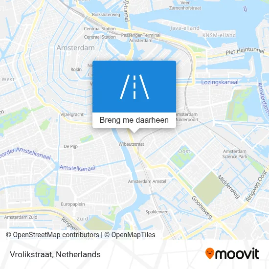 Vrolikstraat kaart