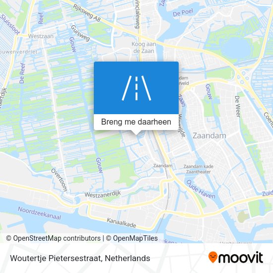 Woutertje Pietersestraat kaart