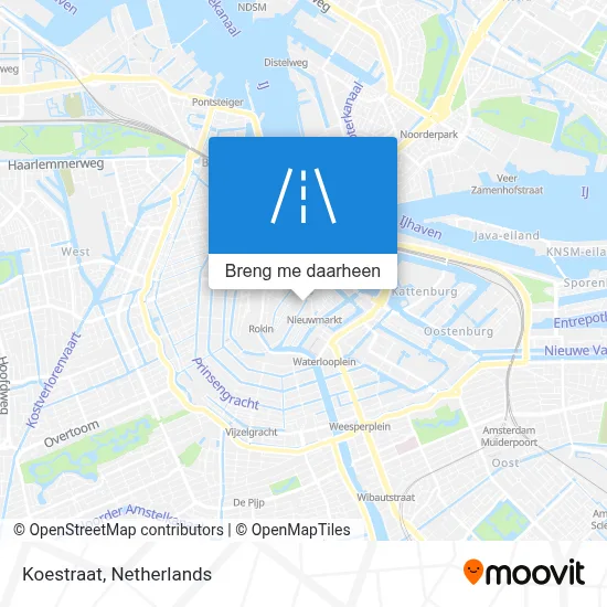 Koestraat kaart