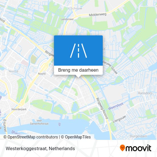 Westerkoggestraat kaart