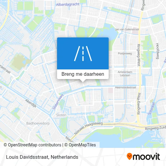 Louis Davidsstraat kaart