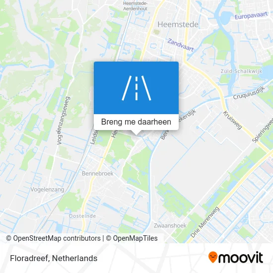 Floradreef kaart