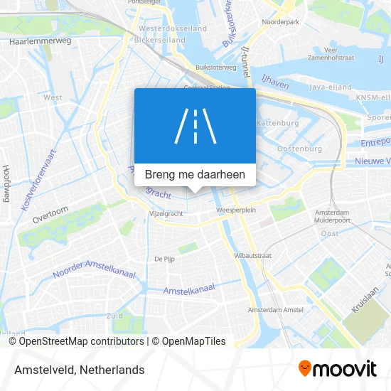 Amstelveld kaart