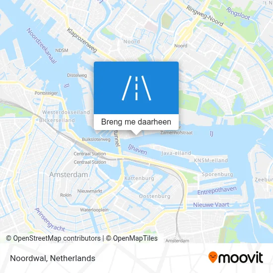Noordwal kaart