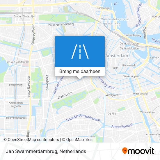 Jan Swammerdambrug kaart