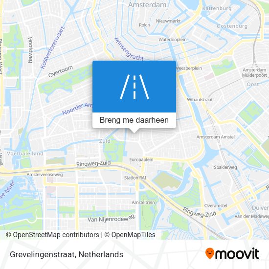 Grevelingenstraat kaart