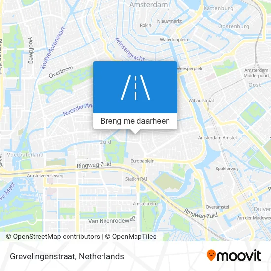 Grevelingenstraat kaart