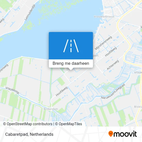 Cabaretpad kaart