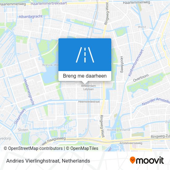 Andries Vierlinghstraat kaart