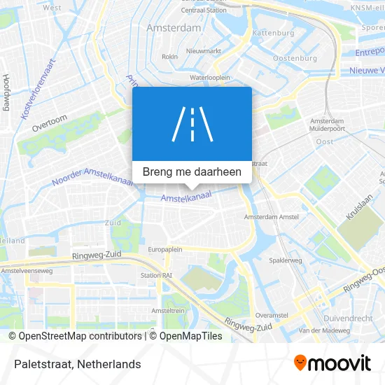 Paletstraat kaart