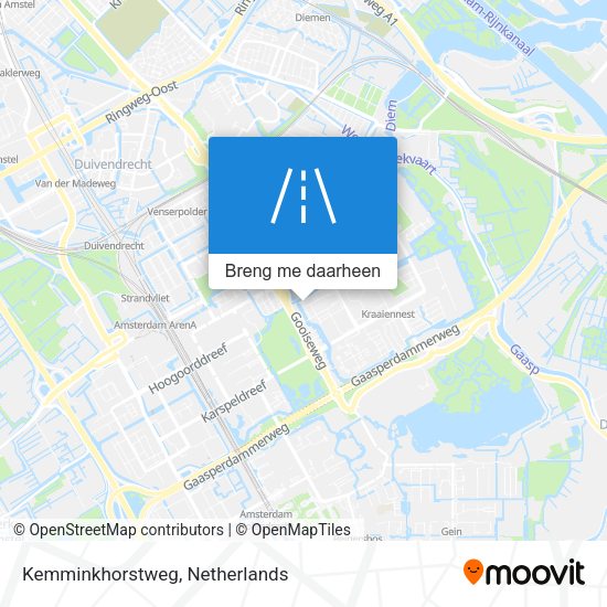 Kemminkhorstweg kaart