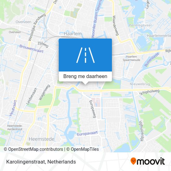 Karolingenstraat kaart