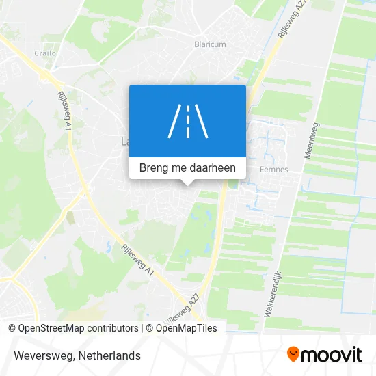 Weversweg kaart