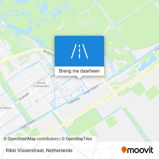 Rikki Visserstraat kaart