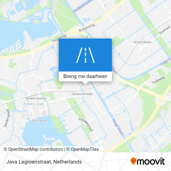 Java Legioenstraat kaart