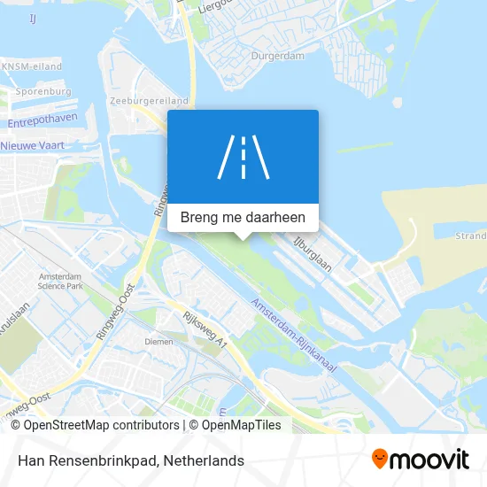 Han Rensenbrinkpad kaart