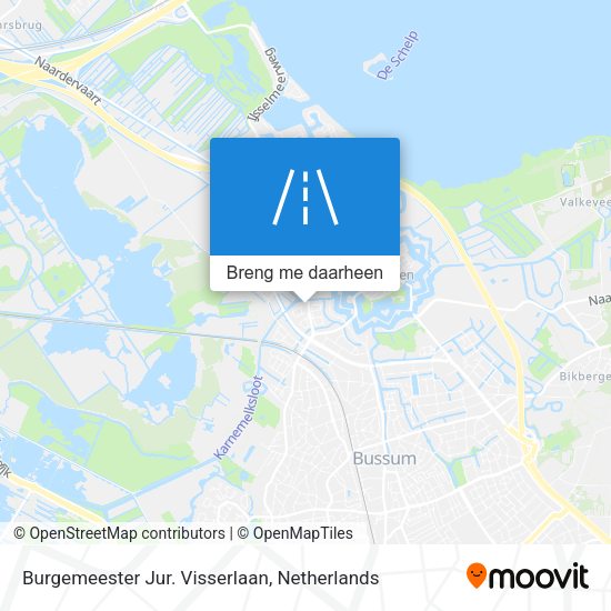 Burgemeester Jur. Visserlaan kaart