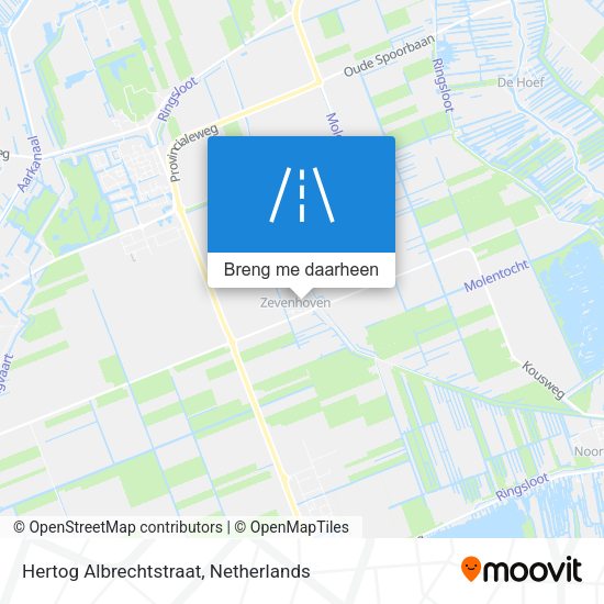 Hertog Albrechtstraat kaart