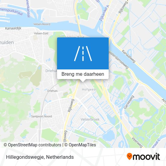 Hillegondswegje kaart