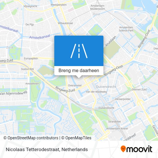 Nicolaas Tetterodestraat kaart