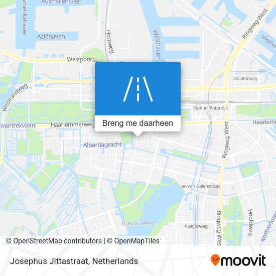 Josephus Jittastraat kaart