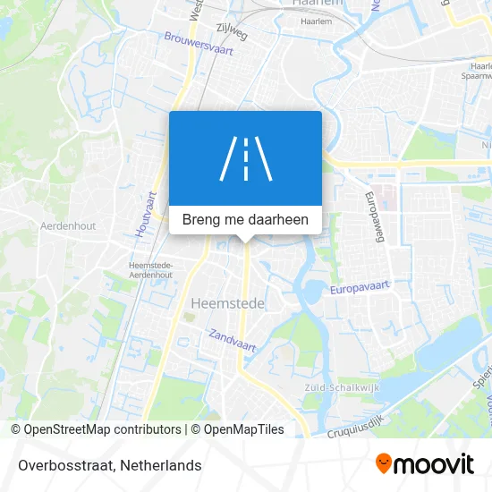 Overbosstraat kaart