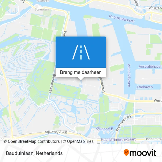 Bauduinlaan kaart