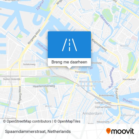 Spaarndammerstraat kaart