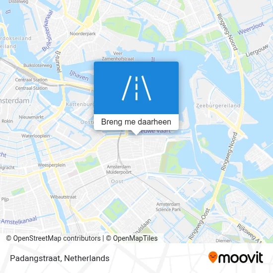 Padangstraat kaart
