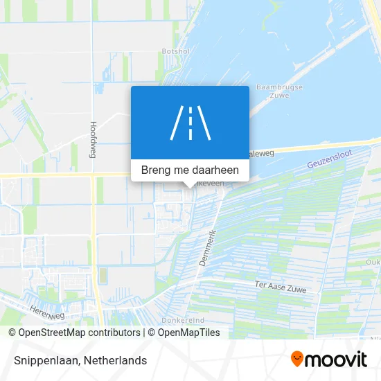 Snippenlaan kaart