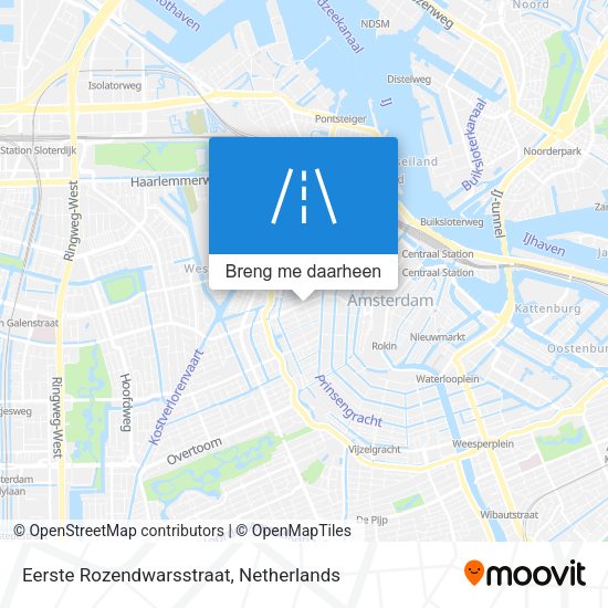 Eerste Rozendwarsstraat kaart