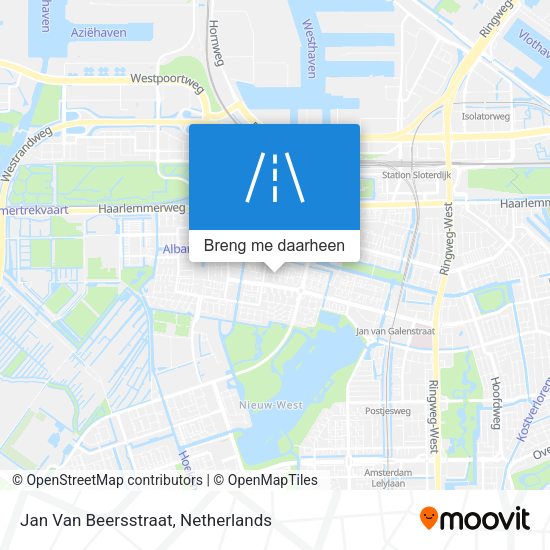 Jan Van Beersstraat kaart