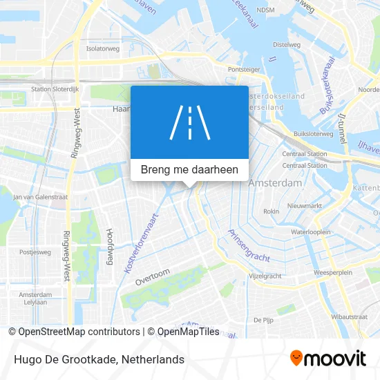 Hugo De Grootkade kaart
