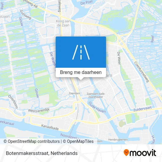 Botenmakersstraat kaart