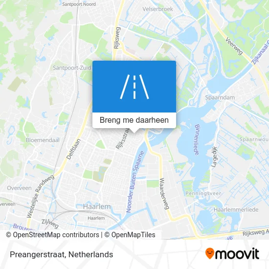 Preangerstraat kaart