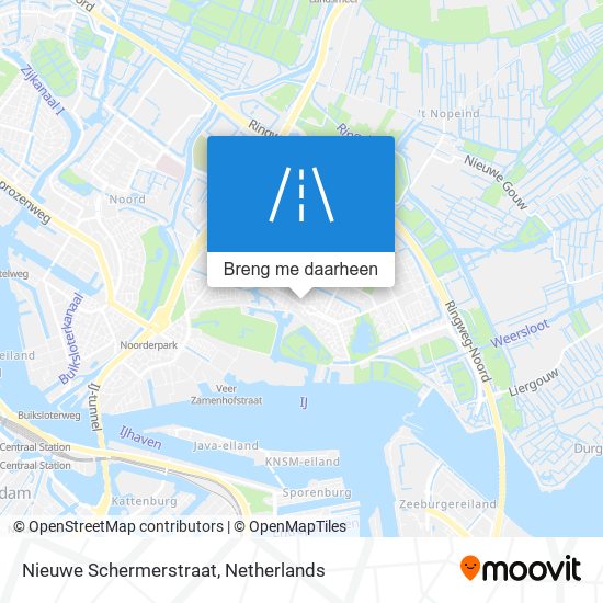 Nieuwe Schermerstraat kaart