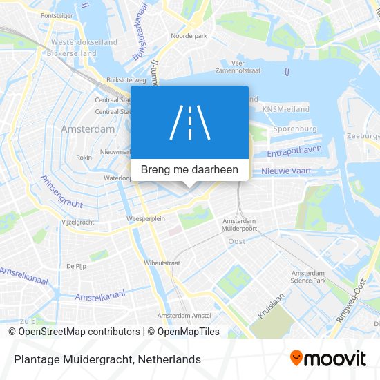 Plantage Muidergracht kaart