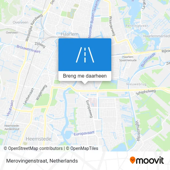 Merovingenstraat kaart