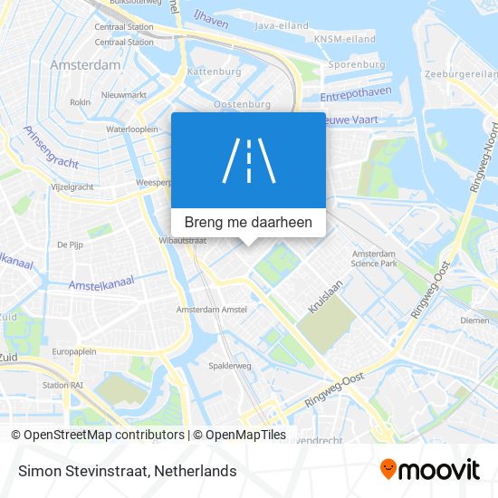 Simon Stevinstraat kaart