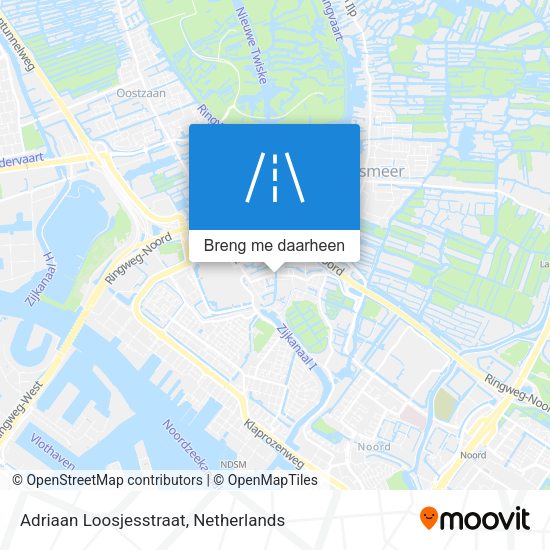 Adriaan Loosjesstraat kaart