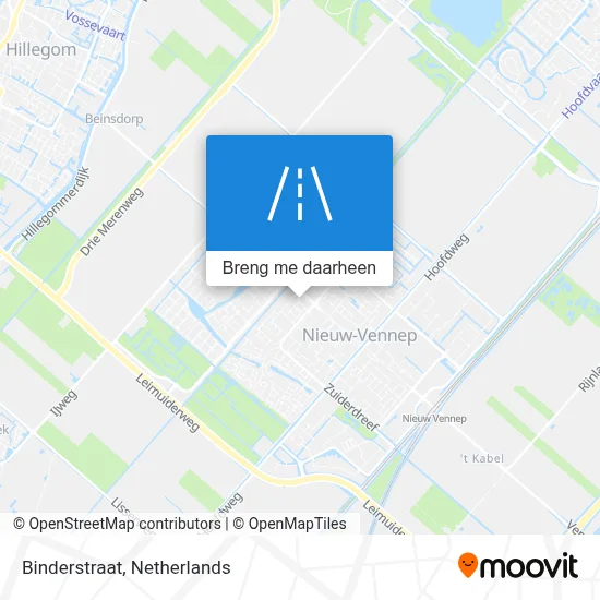 Binderstraat kaart