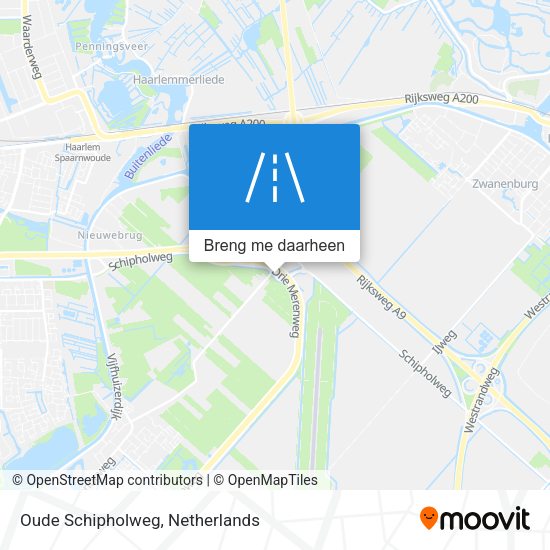 Oude Schipholweg kaart