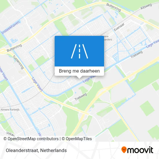 Oleanderstraat kaart