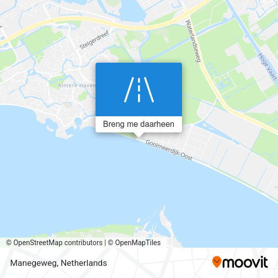 Manegeweg kaart