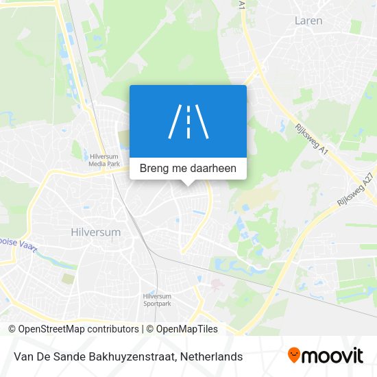 Van De Sande Bakhuyzenstraat kaart