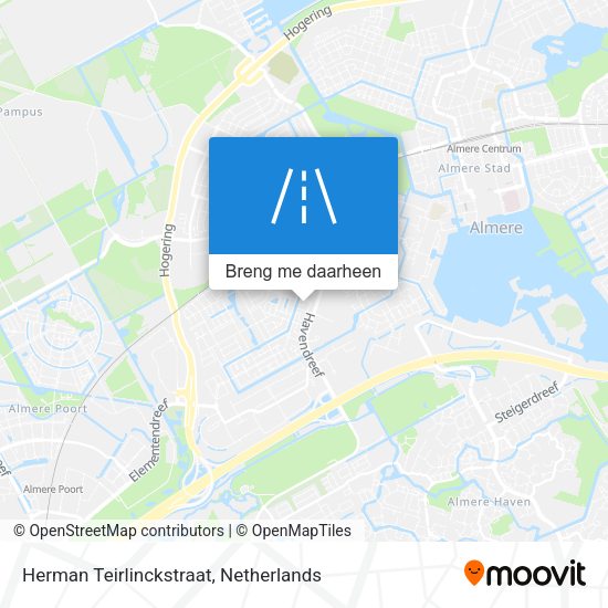 Herman Teirlinckstraat kaart