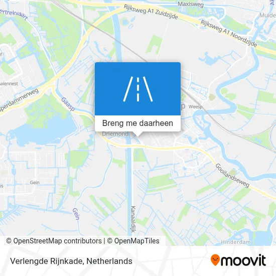 Verlengde Rijnkade kaart